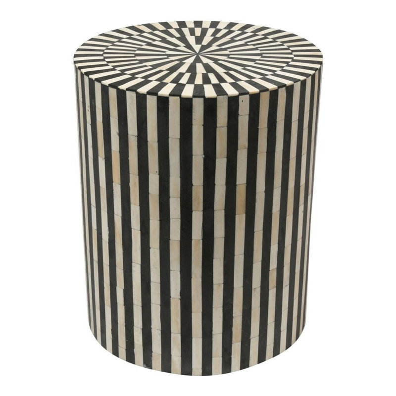 Solid + Manufactured Wood Accent Stool