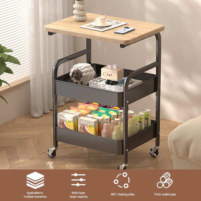 78cm H x 43cm W Shelving Unit, Black