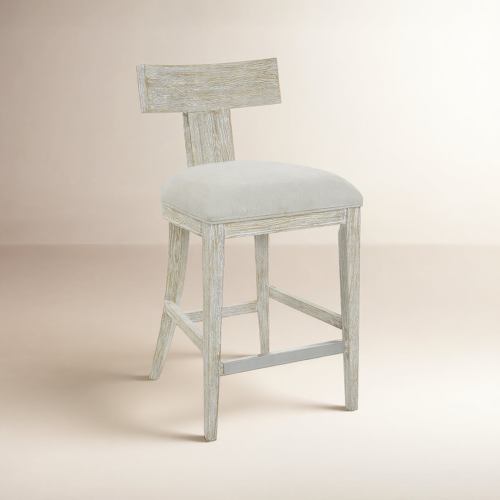 Yasmina 26" Bar Stool, White