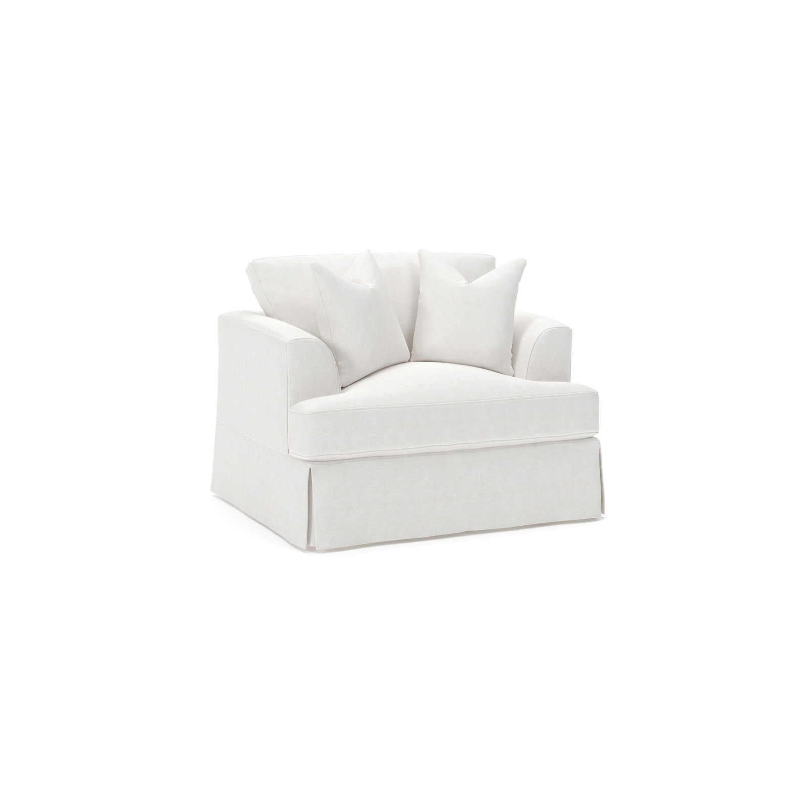 Lucia Upholstered Armchair, Nomad Snow Crypton® Chenille