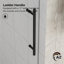 Radiance 60 po X P 40 po P x 76 po Cabine de douche de coin sans cadre coulissante H en nickel brossé avec verre transparent-112209013
