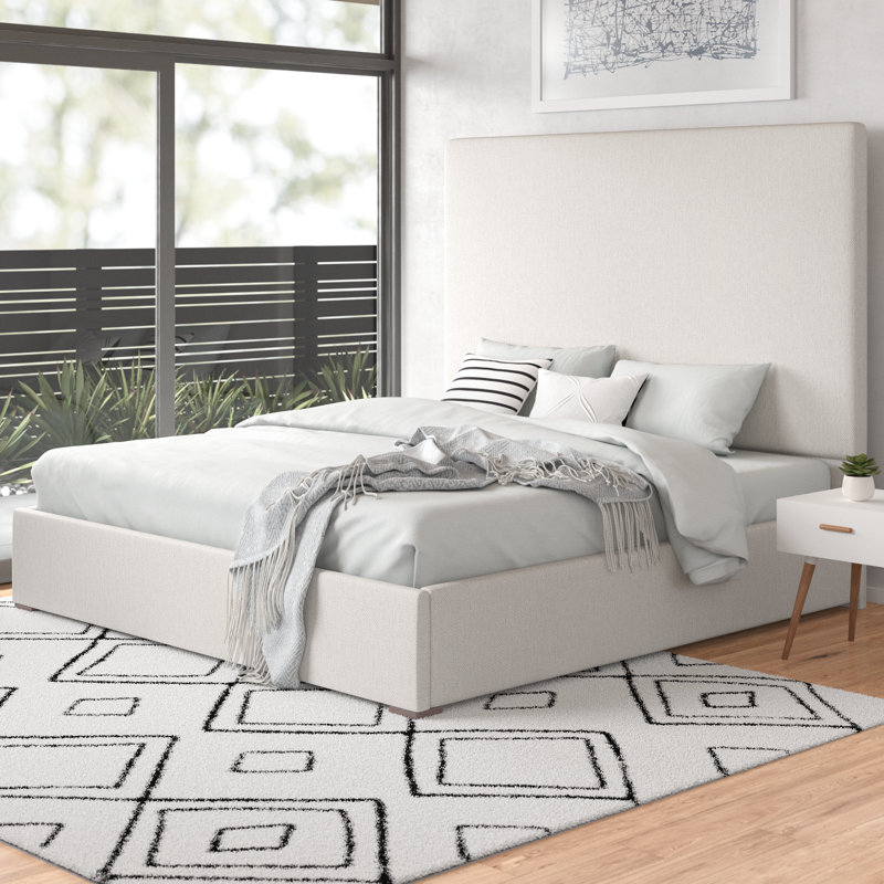 Dezyah Upholstered Standard Bed, Off White Revolution®, King