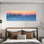 «Pastel Lake Poles Colorful Minimalist Peaceful Landscape Nature», art mural-1588390980