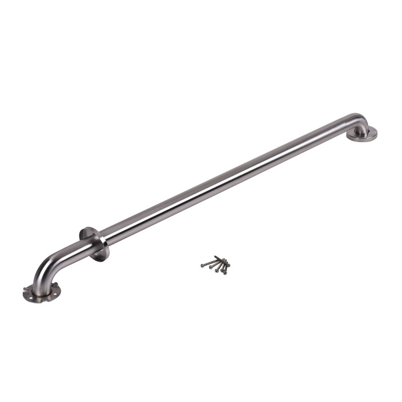 Stainless Steel Grab Bar with Concealed Flange, Satin Stainless Steel, 42" W