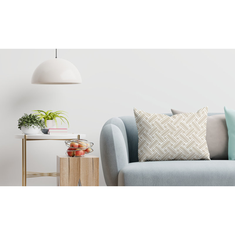  Housse et insert de coussin d'extérieur rectangulaire Karter, Beige