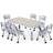 Aarianna Kids 7 Piece Play Or Activity Table and Chair Set-1396400228