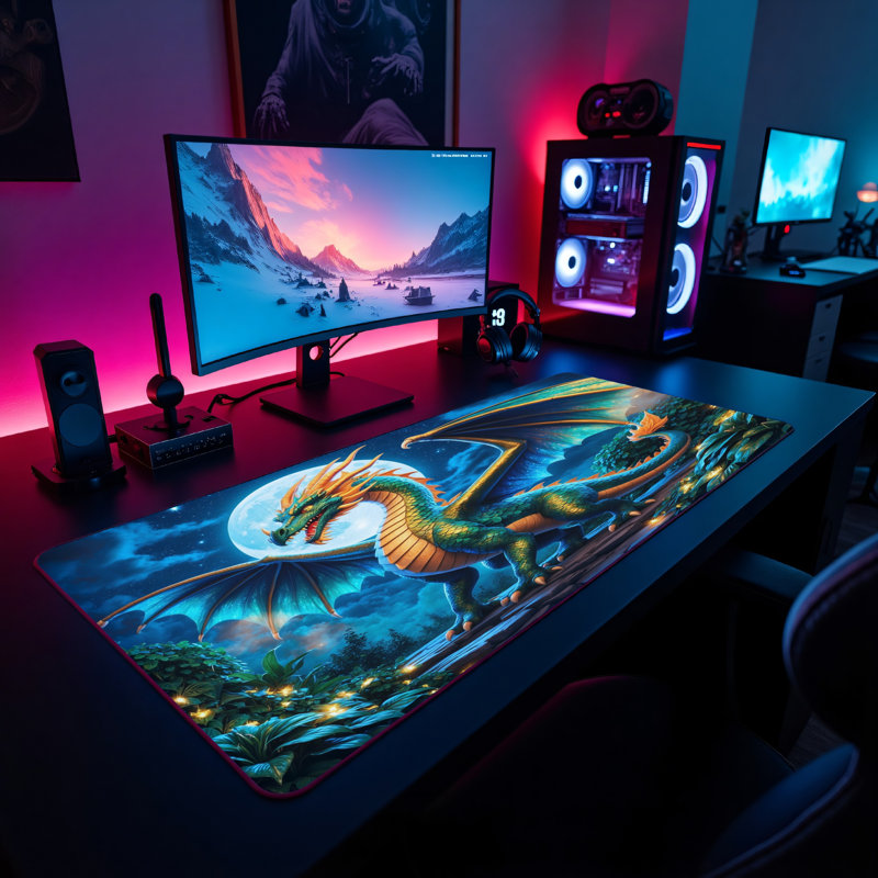 Polyester Desk Pad, 23.6x13.8
