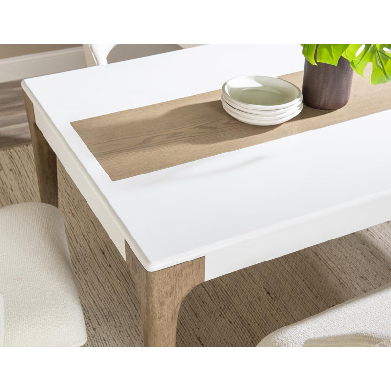 Rectangular Dining Table (Top Inlay With Desert Oak Panel)