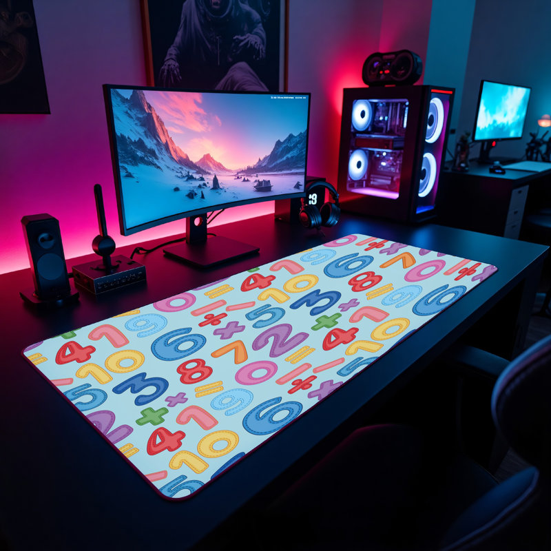 Polyester Desk Pad, 14.4x12.1