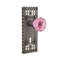 Craftsman Plate with Decorative Keyhole and Crystal Pink Door Knob-1411120287