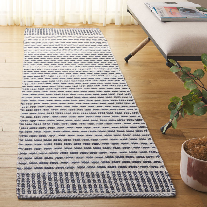 Tapis en coton à tissage plat Aitken, Rond 6 pi