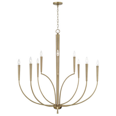 10 - Light Steel Dimmable Chandelier