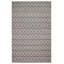 Tapis gris nouvel âge en laine 5 pi 10 po x 8 pi 9 po Iamandi