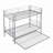 Metal Bunk Bed with Trundle