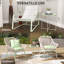 Table d'appoint d'extérieur 18 po avec plateau amovible et pieds pliables, vert-1496842311