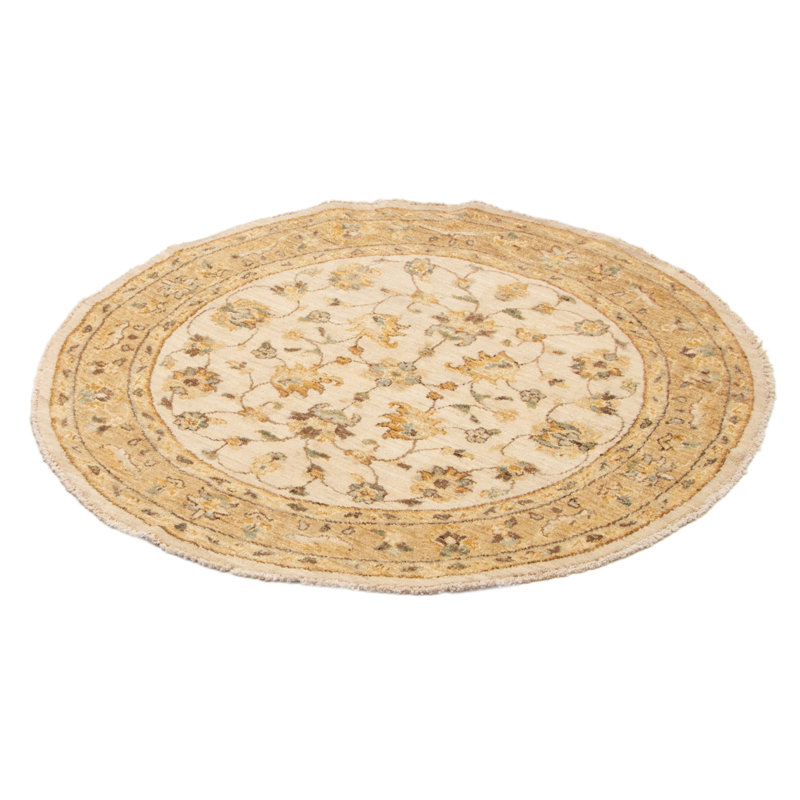 One-of-a-Kind 4'1" X 4'1" New Age Round Wool Area Rug in