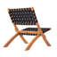 Chaise pliante Jalieah Patio Sense Sava, assise portative basse, bois d'acacia massif, intérieur / extérieur-899936748