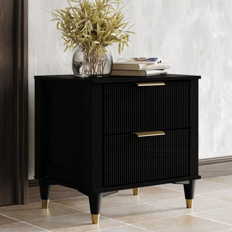 NIGHTSTAND IN BLACK, Black