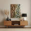 Art mural abstrait en métal brun 76-819939217
