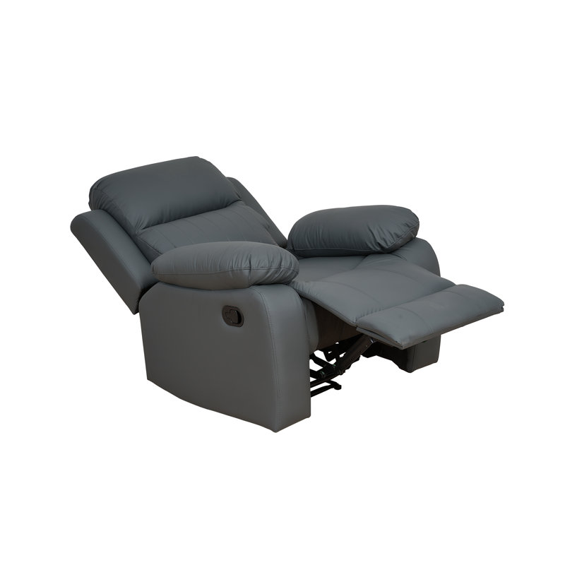 Recliner Chair , Ergonomic Comfort, Wall-Hugger Manual Reclining Chair, Darrk Gray