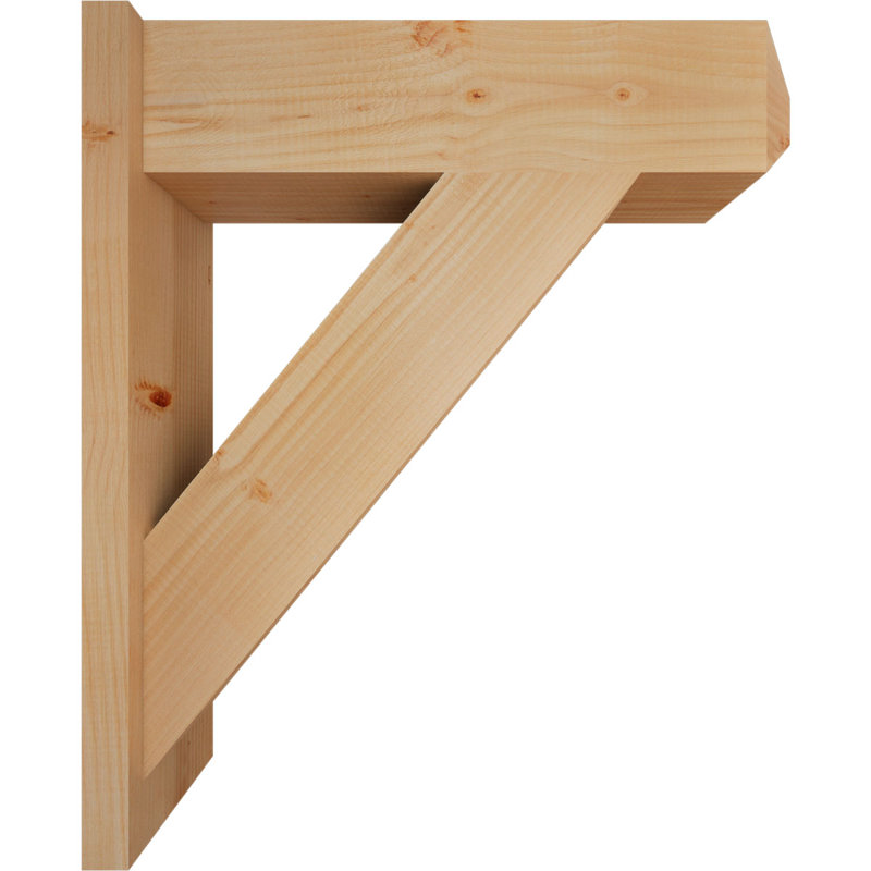Artisan traditionnel en bois rustique, P 26 po x H 30 po, Sapin Douglas de 7 1/2 po (lisse)