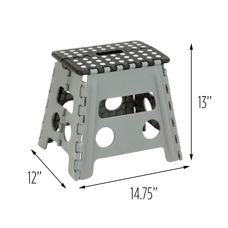 Escabeau en plastique pliable à 1 marche Cresson avec capacité de charge de 150 lb.