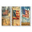 Drapeau américain sur le jour J, invasion de la Seconde Guerre mondiale - Collection d'art mural patriotiste américain-242193956-242193952