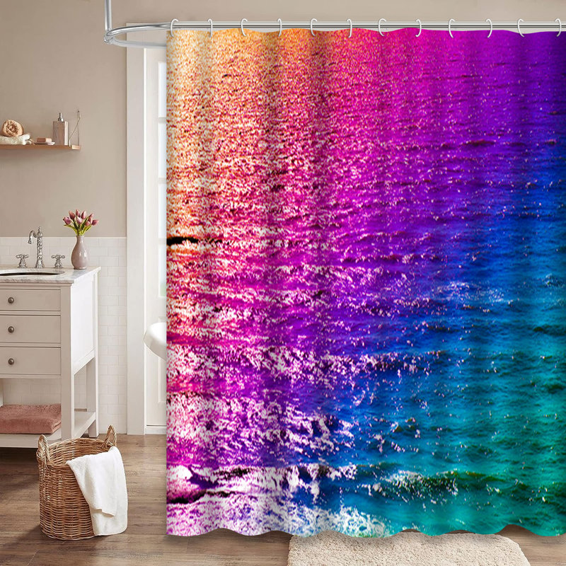 Rideau de douche à 12 crochets Abstract, L 72 po x l 78 po