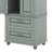 Tall Storage Cabinet With Two Drawers, Freestanding Multifunctional Bathroom Cabinet With Adjustable Shelf For Bathroom/Office-1582640806