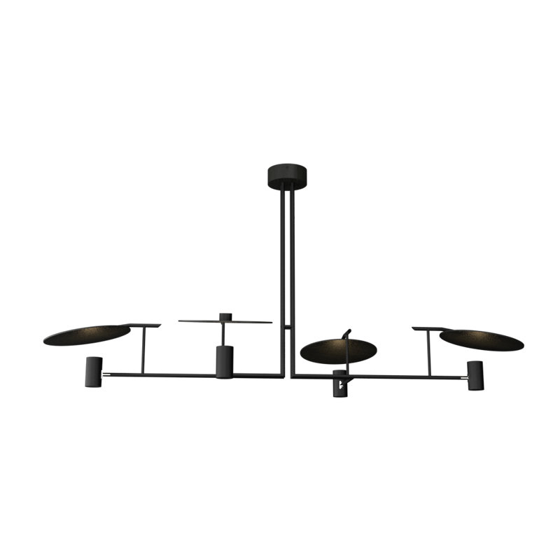 4 - Light Chandelier, Charcoal