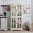 Bookcase, Display Cabinet With Adjustable Shelves And Glass Doors For Home Or Office-1967909208