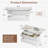 Lift‑Top Coffee Table with RGB LED & Charging Ports-725253663