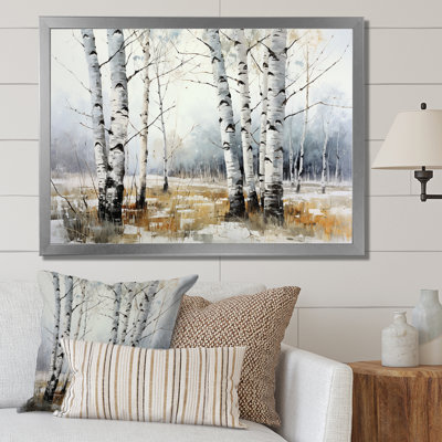 " Silver Minimalism Tree Birchs Breath II "