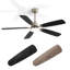 Ventilateur de plafond moderne à 5 pales avec lumière DEL et télécommande Derick-369074901-381123692