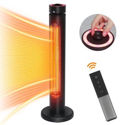 Chauffe-terrasse électrique à infrarouges 33 '1500W avec télécommande