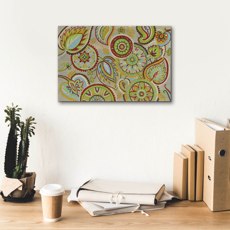 "Epic Graffiti" Elegant Mandalas "par Silvia Vassileva, art mural sur toile, 18 po x 12 po, H 12 po x l 18 po