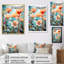 «Peach Wonderland Flower Garden», reproduction sur toile-33736540-33736488