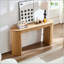Console courbée avec tiroir et rayures verticales-808842995