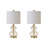 Table Lamp  - Curved Glass Accent Material, Set Of 2-1719427608