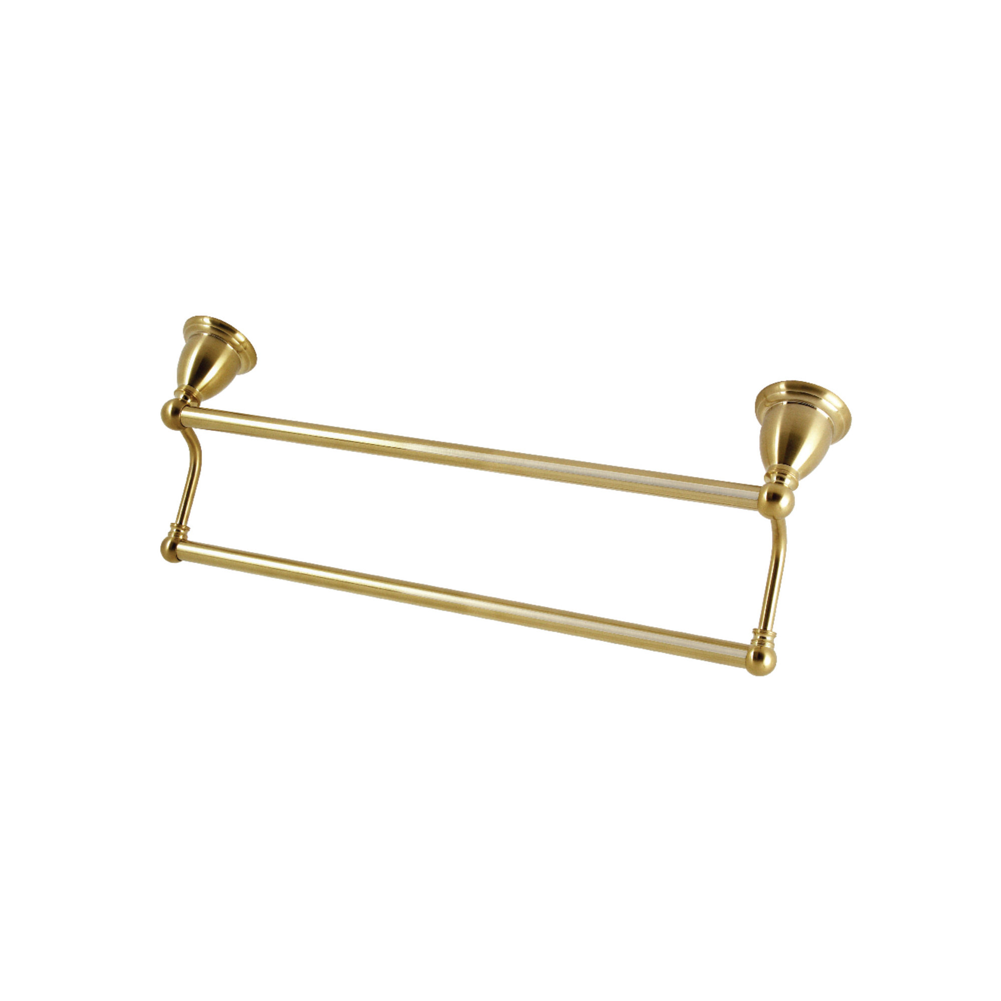 Kingston Brass Heritage 18-Inch Dual Towel Bar, Brushed Brass