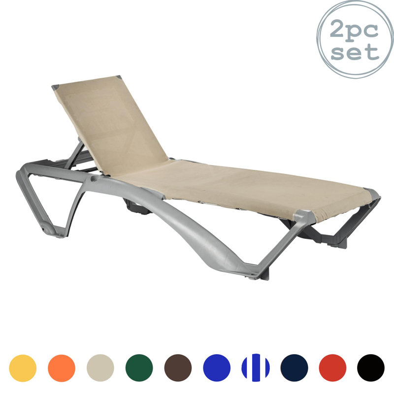190 cm Long Reclining Single Chaise, Grey, Neutral