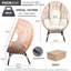 Fauteuil de patio en tressage de polyester New Grid Style