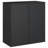Water Resistant Poly Rattan Deck Box in Black