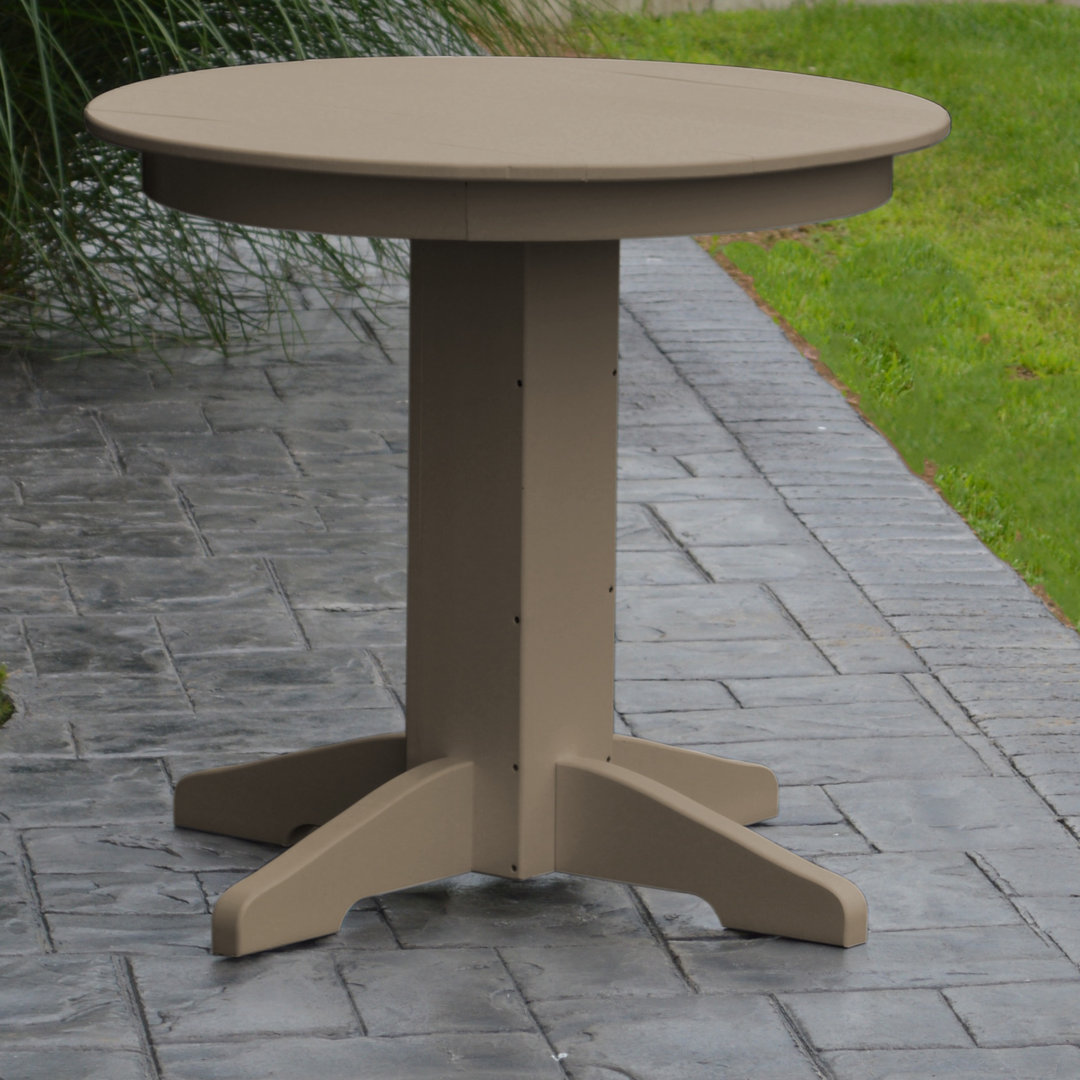 Nettie Round Outdoor Dining Table , 33'' in. W 33'' in. D Red Barrel Studio® 