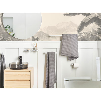6-Piece Bathroom Hardware Set PARACAS with Towel Bars and Hooks