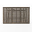 Table pliante 43,5 po - Bois, résistance aux intempéries et à l'eau, surface à lattes, gris, espace de rangement extérieur en bois