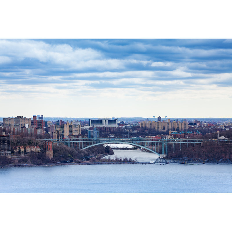 Henry Hudson Bridge by SerrNovik - Wrapped Canvas Print, 30cm H x 46cm W