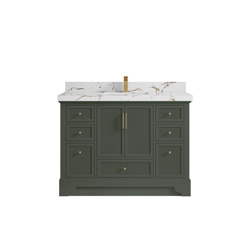 Ensemble de meuble-lavabo simple 48 po avec plateau Alys