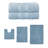 Ensemble de serviettes de bain 2 pièces et de tapis de bain 3 pièces Bruno Collection 100% coton doux (ensemble de 5)-102437094