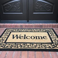 Stembridge Non-Slip Outdoor Door Mat Charlton Home Mat Size Rectangle 3' x 6